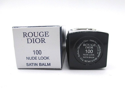 Christian Dior Rouge Dior Rechargeable Floral Care Lip Satin Balm 100 Nude Look - Picture 3 of 3