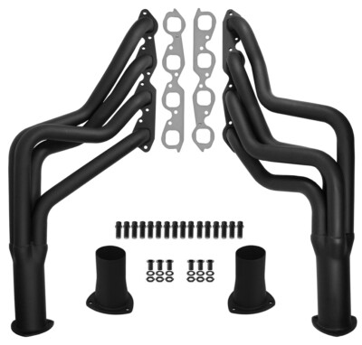 NEW SOUTHWEST SPEED LONG TUBE HEADERS,2'' TUBES,396-502,BBC,BLACK,CHEVELLE,CAMARO