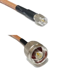RG142 SMA MALE to N MALE Coaxial RF Cable USA-Ship Lot