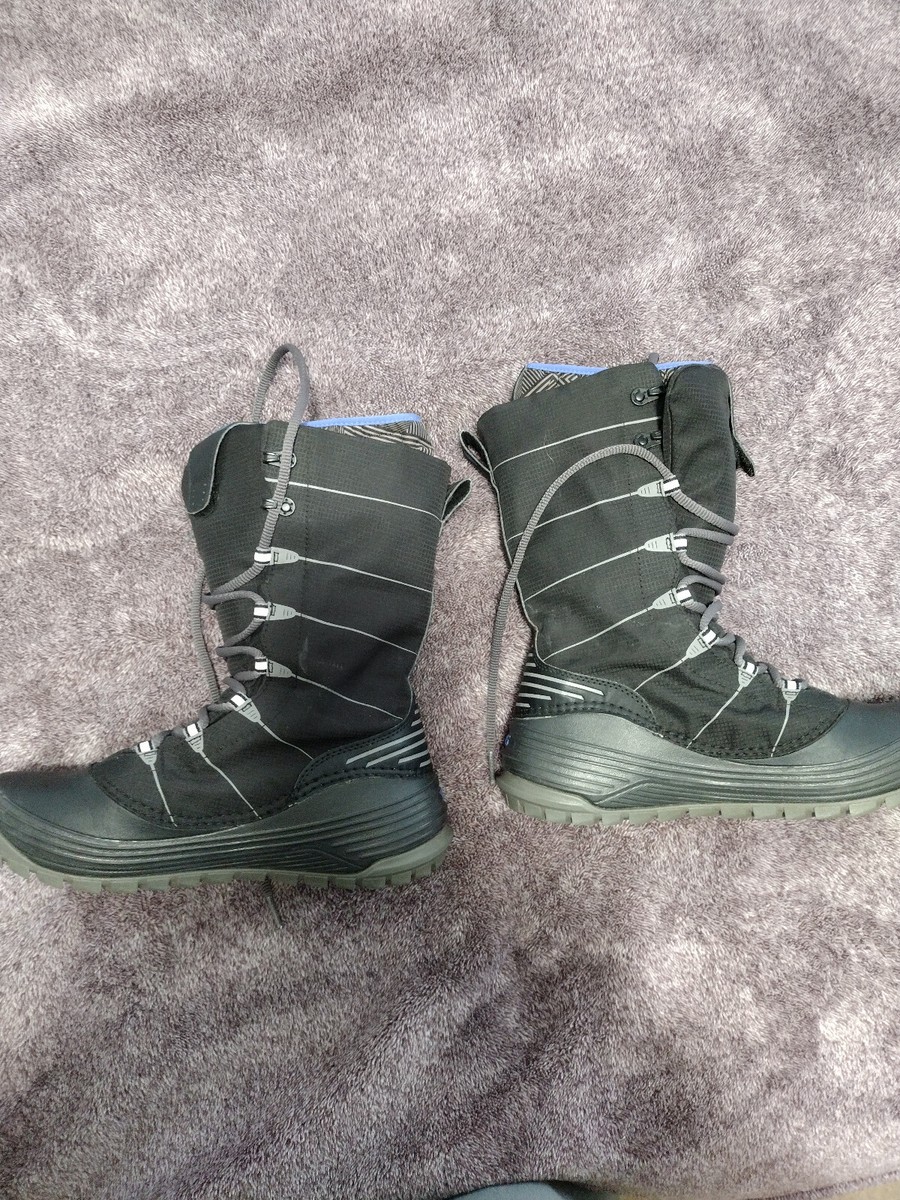Teva Jordanelle Winter Snow Boots Womens Sz 6 Black Blue Thinsulate View 6