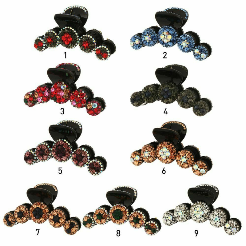 Rhinestone Crystal Hair Claw Clips Barrettes Headwear Hairpins