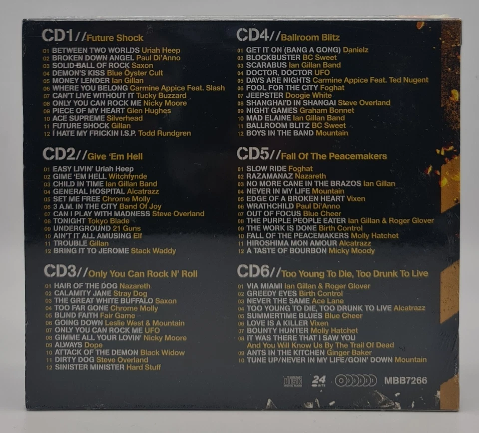 HARD ROCK-BOX - URIAH HEEP/GLEN HUGHES/NAZARETH/SAXON/GILLAN/UFO/+  6 CD NEU OVP - Bild 3 von 4