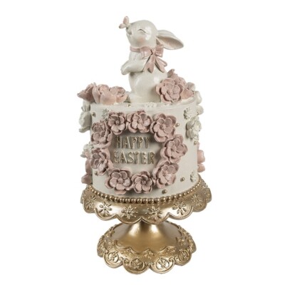 Clayre Eef Ostertorte Torte  Hase Kanninchen 18Ø x 32 cm Happy Easter