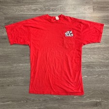 Vintage Disney Store 101 Dalmatians Red Embroidered Pocket Shirt Sz. L