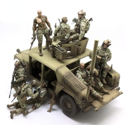 1/35 Vehicle-mounted U.S. Navy SEAL Team Six Special Forces