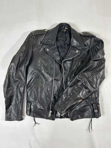 Veste Bomber Perfecto Schott Bros. Rouge - Taille L - Occasion En Très Bon état (défaut Doublure)