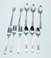 11 Piece Lifetime LCU31 Stainless Silverware  Forks & Spoons Made in Japan