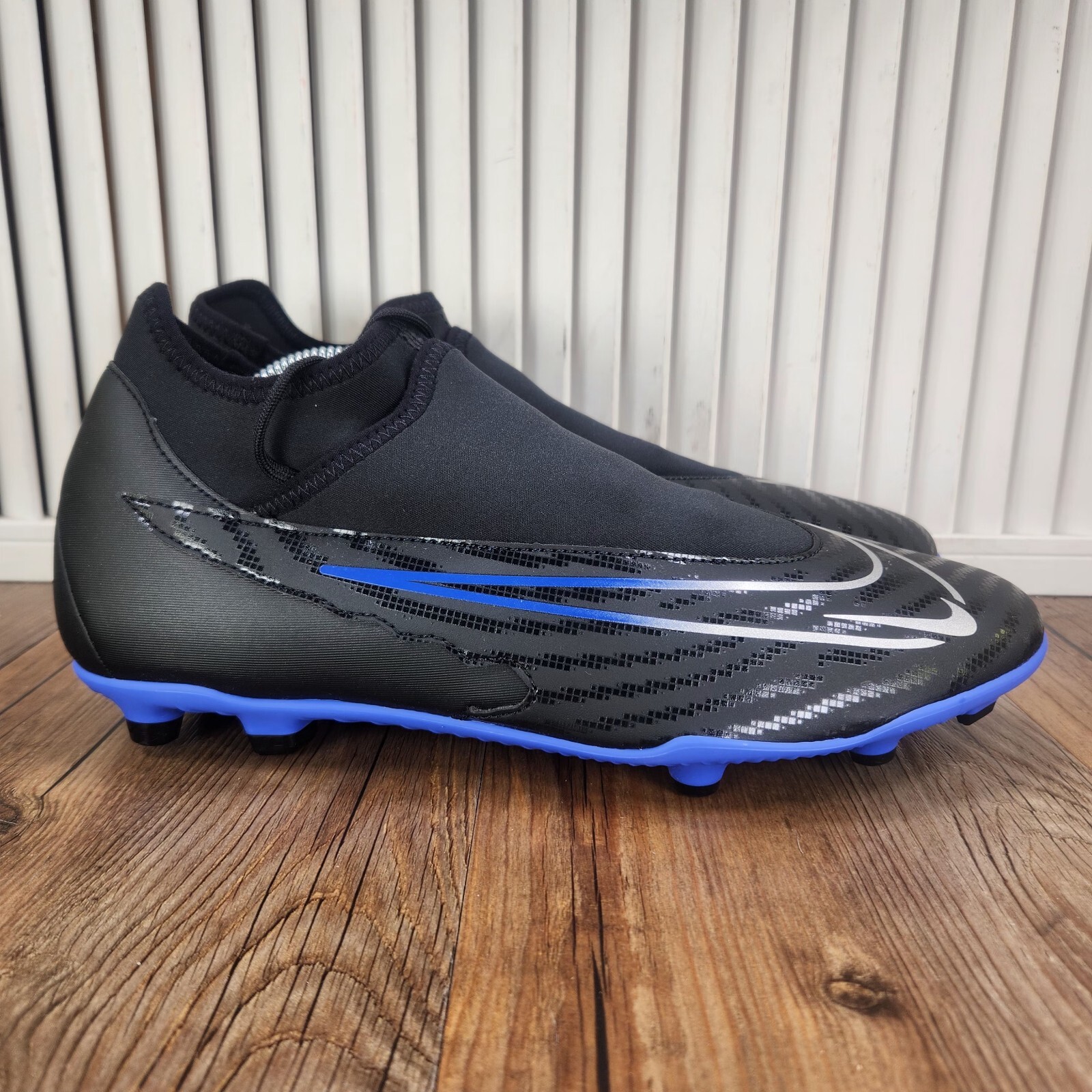 Botines de fútbol Nike Phantom GX Club DF FG/MG DD9482-040 negros azul real para hombre 12
