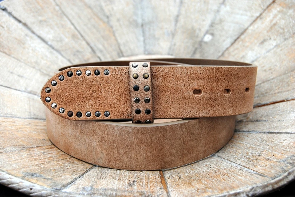 UmjuBELT Ledergürtel „Venta Diamond sand” - TW 85 cm
