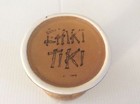 CHIKI TIKI Angst Brown Ceramic Mug Cup Vase Alligator Adventure Cup Beach Hut — photo 4