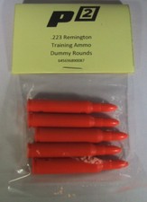 P2 .223 REM SNAP CAPS TRAINING AMMO BULLETS SHELLS PRACTICE -5 Pak -USA Seller