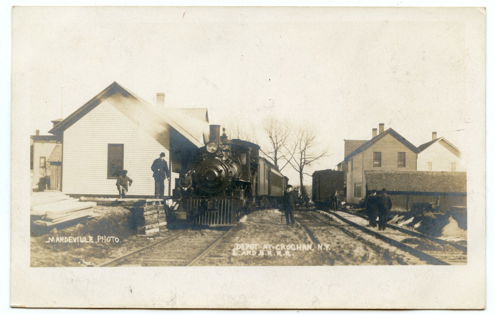 RPPC NY Lowville & Beaver River Railroad Depot Station