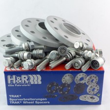 H&R Spurverbreiterung VA+HA ABE für Audi Porsche VW 36/46mm silber