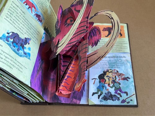 Robert Sabuda - BESTIE GIGANTI enciclopedia preistorica Fabbri libro pop up - Picture 10 of 10
