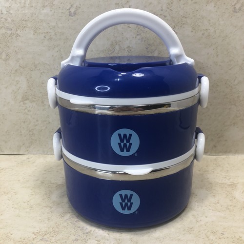 WW Weight Watchers Stackable Bento Lunch Or Snack Box Stainless Steel Container - Picture 2 of 6