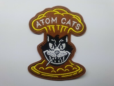 1pc Atom Cats logo iron on or sew on Patch Fallout 4 gamer Duke 