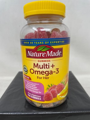 Nature Made Women's Multi+ Omega-3 Multivitamin Gummies, 150ct - Exp. 6/26