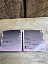 Lot of 2 Mary Kay Compact Unfilled, Black, Magnetic, Mirror, New in Box