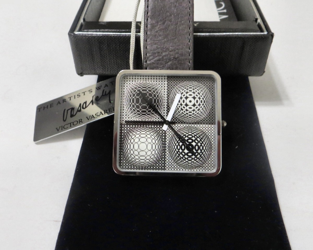 Victor Vasarely Bulova Four Squares-Four Spheres Quartz The