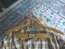 Vintage MONTROSE 18" CLOTHES PANTS Suite Jacket WOOD HANGER Collector USA VG 