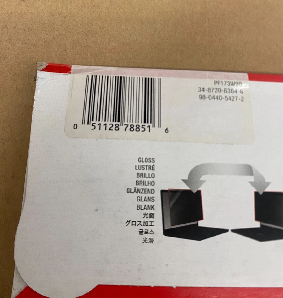 3M Privacy Filter for 17.3" Widescreen PF173W9B Laptop Blackout - Image 4 of 4