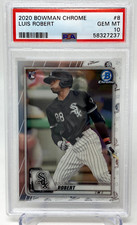 2020 Bowman Chrome #8 Luis Robert Rookie Card - PSA 10. rookie card picture