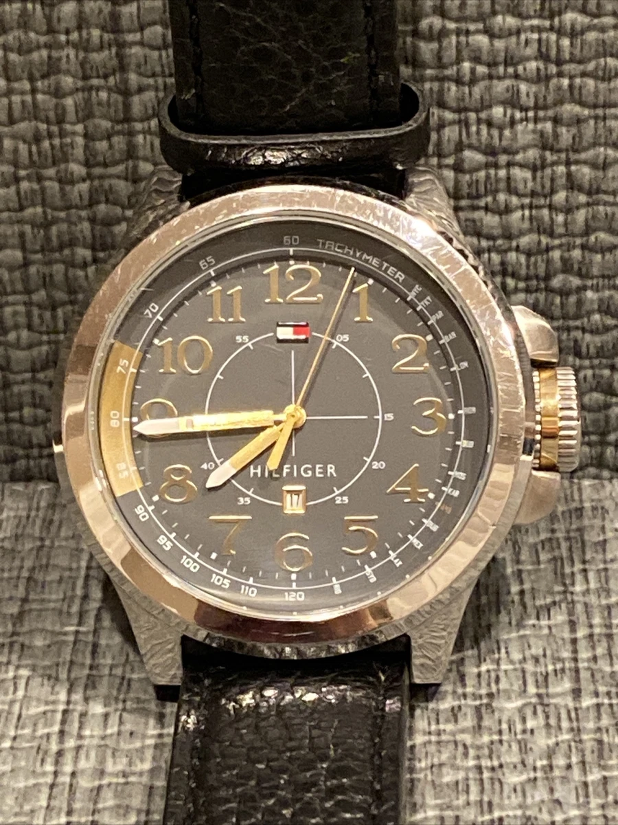 Tommy Hilfiger Watch TH1831141230 Silver Steel Case Gold Accent 
