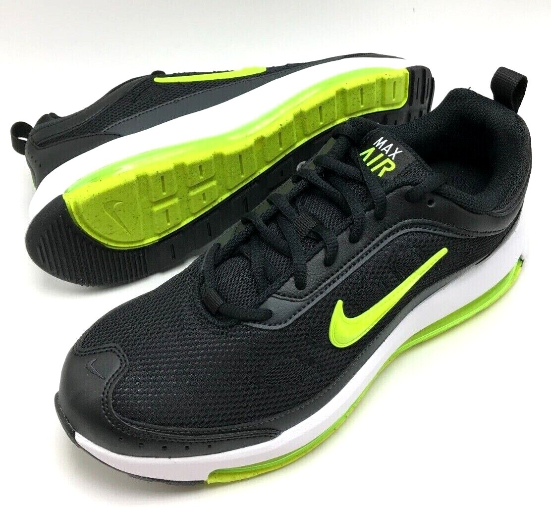 NEW* Men Nike Air Max AP Running Shoe BLACK/VOLT (CU4826 011