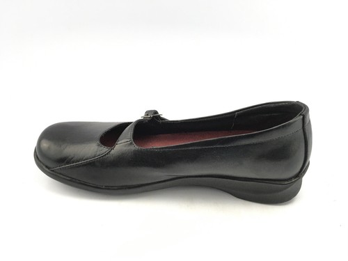 Berries by Aetrex Black Leather Women's Sarah Mary Jane Comfort Shoe Size 8.5 B - 第 2/11 張圖片