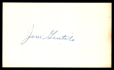 Jim Gentile Baseball Index Card Signed Auto Autograph (no COA) *e1