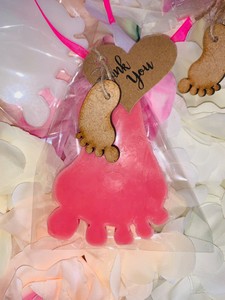 baby feet soap baby shower favors
