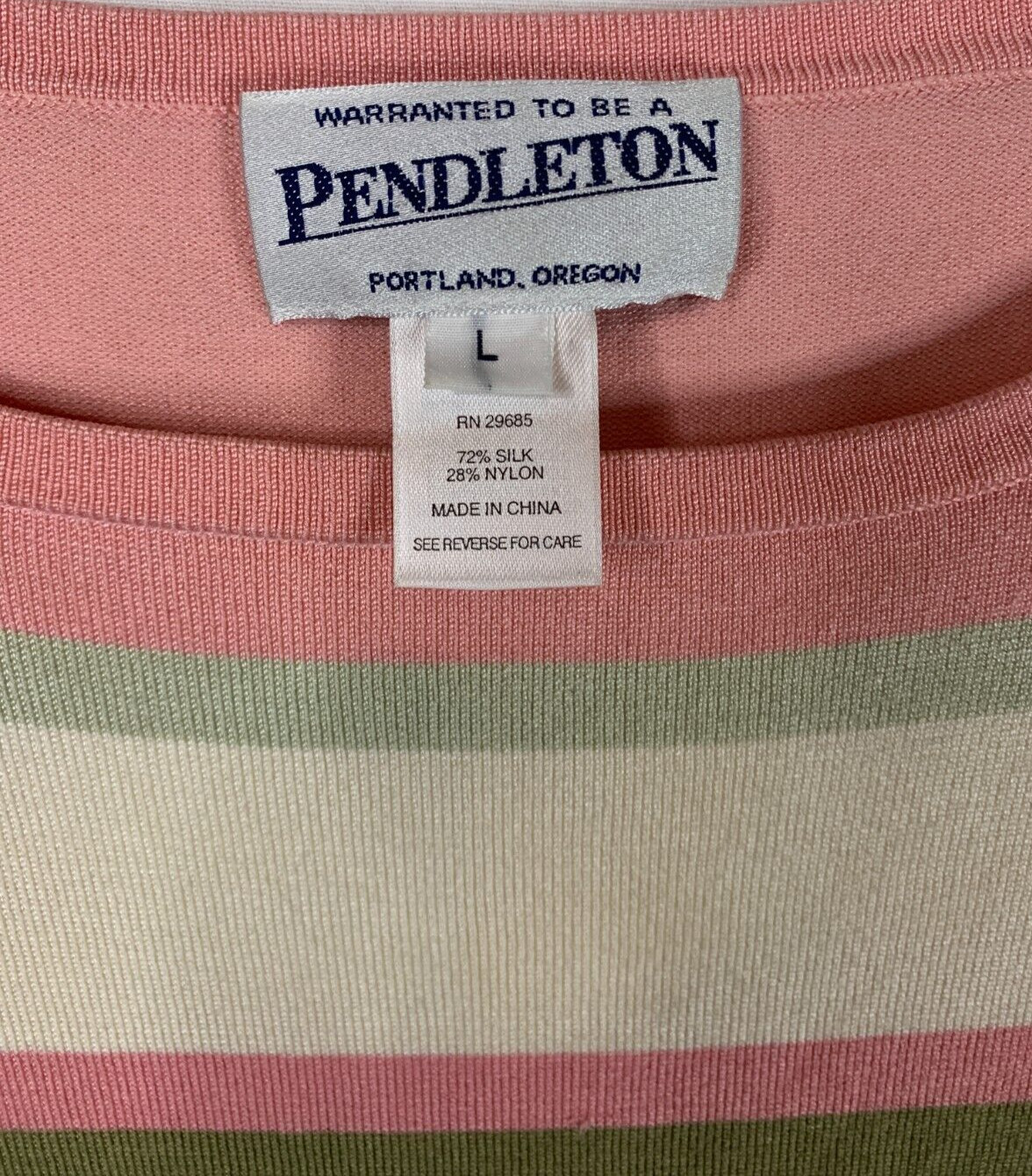 Pendleton Pullover Sweater Silk Blend Multicolor … - image 3