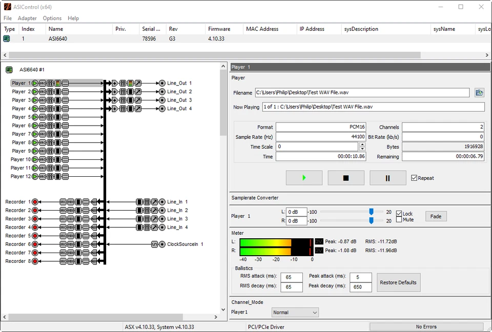 AudioScience ASI6640 PCIe Multichannel Broadcast Sound Card Balanced Audio XLR - Image 4 of 4