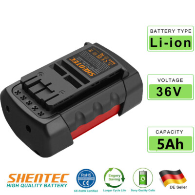 5000mAh 36V Li-ion Akku for Bosch BAT810 BAT818 GBH 36V-LIY GSR GKS GSA 1671B