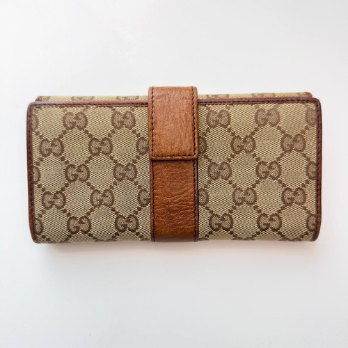 Vintage GUCCI GG Monogram Leather Wallet – Made in Italy - Picture 2 of 12
