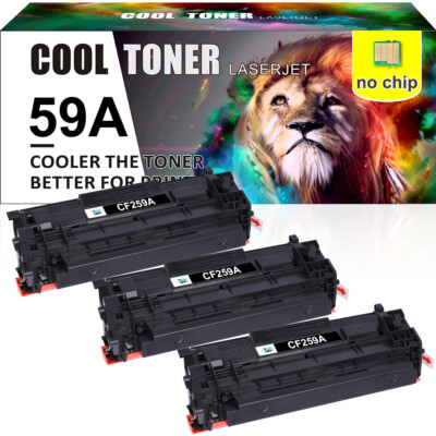 3x Toner Kompatibel für HP CF259A 59A LaserJet Pro M404 MFP M428 M428dw M428fdw
