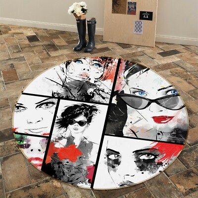 3D Fashion Sunglasses NAO6217 Game Rug Mat Elegant Photo Carpet Mat Fay