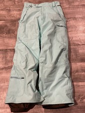 Burton Girls Snow/Ski Pants Youth Size XL Light Green Minor Cuff Wear