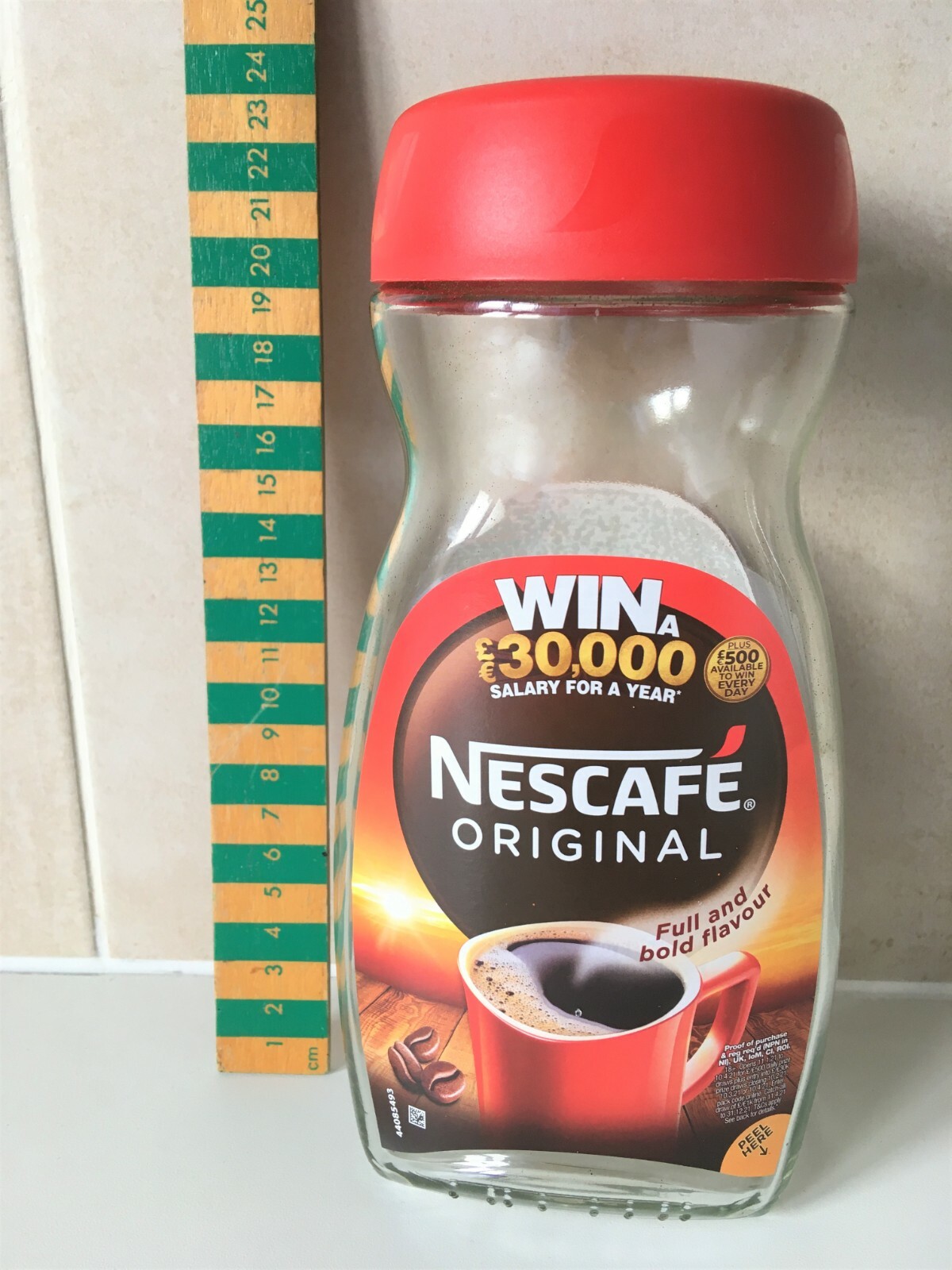 Clear Glass Storage Jars inc Lids for Arts Craft 8 x 300g Nescafe