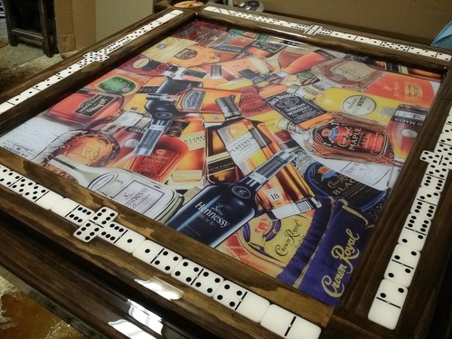 Liquour Collage Amazing Domino Table by Domino Tables by Art with your name - Picture 3 of 12