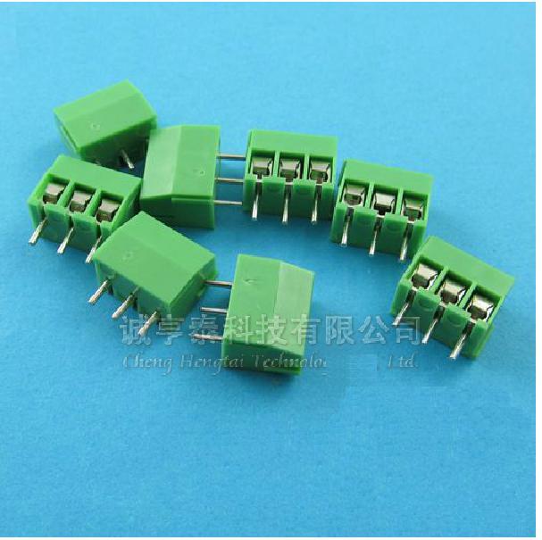 10pcs 3.5mm Pitch 3 pin Straight Pin PCB Screw Terminal Blocks Connector NEW
