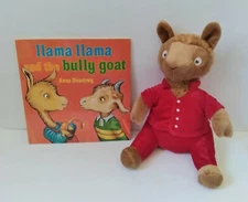 Kohl's Cares Llama Llama Red Pajamas Plush 12" Tall  2020 Anna Dewdney with book
