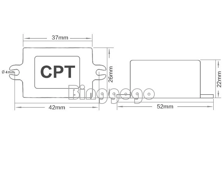 Convertidor de voltaje impermeable convertidor convertidor de corriente de DC 12V a 6V 3A nuevo - Imagen 3 de 4
