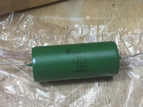 6 NOS Capacitors .47 630V 10% K73P-2 PIO Paper 1989 Vintage Guitar Tube Amp Tone