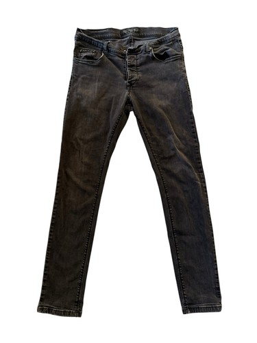 Phillips Plein Straight Cut Skinny Jeans Black Men’s Size 30x29 Good Condition