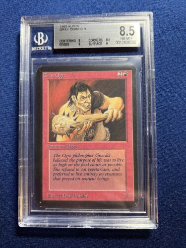 MTG Alpha Gray Ogre C R BGS 8.5 NM-MT+ (9 surface and edges) 1993 - Picture 1 of 2