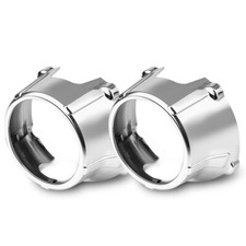 Pair 3.0 Inch Silver Shrouds Fit Bi-led Projector Lens Headlight Retrofit Diy 3 Pair 3.0 Inch Silver Shrouds Fit Bi-led Projector Lens Headlight Retrofit Diy 3
