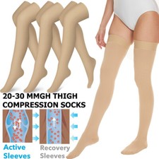 20-30 Mmhg Medias De Compression Para Mujer Thigh Calcetines Para La Circulacion