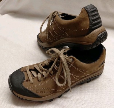 GoLite Footwear Lime Lite Hiking/Outdoor Trail Shoes sz 6 Brown Leather, EXC 