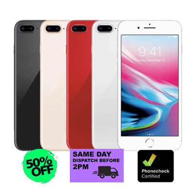 Apple iPhone 8 Plus 64GB - Unlocked/Verizon - Red, Gold, Space Gray - Free Ship